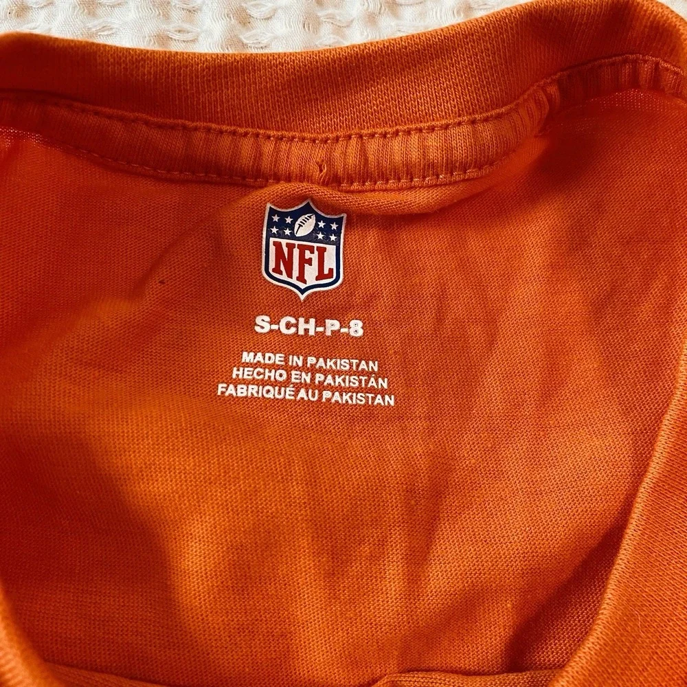Denver Broncos Shirt, Orange Nike Short Sleeve NFL Football Crewneck,Youth Small